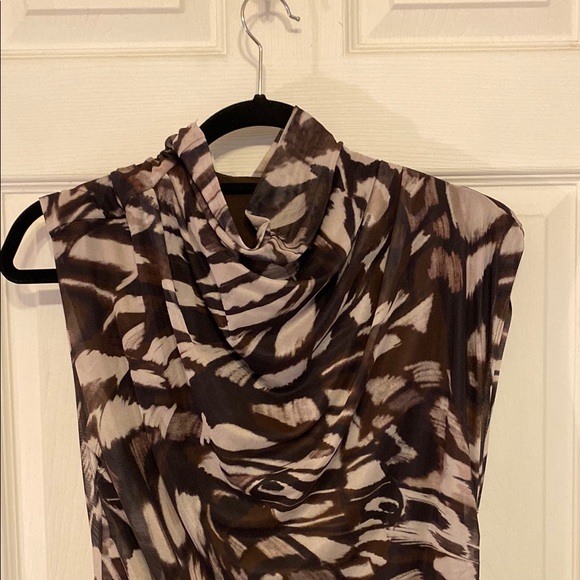 Anthropologie Brown and Cream Maxi Dress - Picture 2 of 4